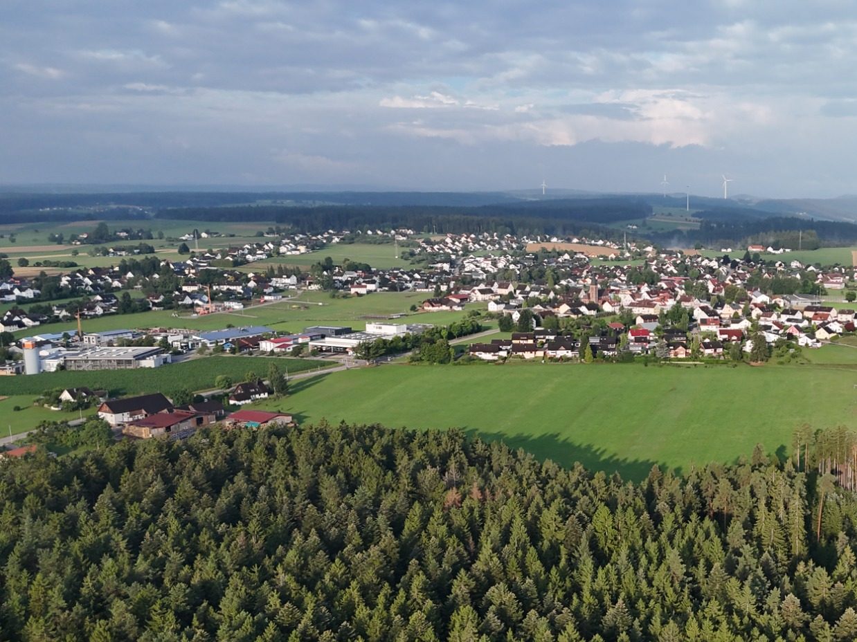 Industriegebiet auf dem Hardt als Luftaufnahme Industrieservice auf dem Hardt